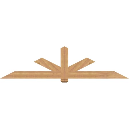 Ekena Millwork Kennewick Timber Gable Bracket, Western Red Cedar, 96"W x 24"H x 3 1/2"D x 5 1/2"F, 6/12 Pitch GBW096X24X0406KEN00SWR